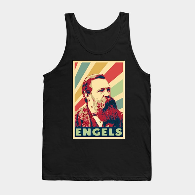 Friedrich Engels Vintage Colors Tank Top by Nerd_art